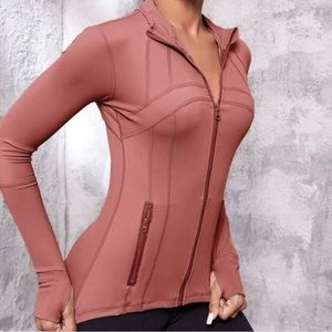 Lululemon dupe thumb hole super soft front zip jacket